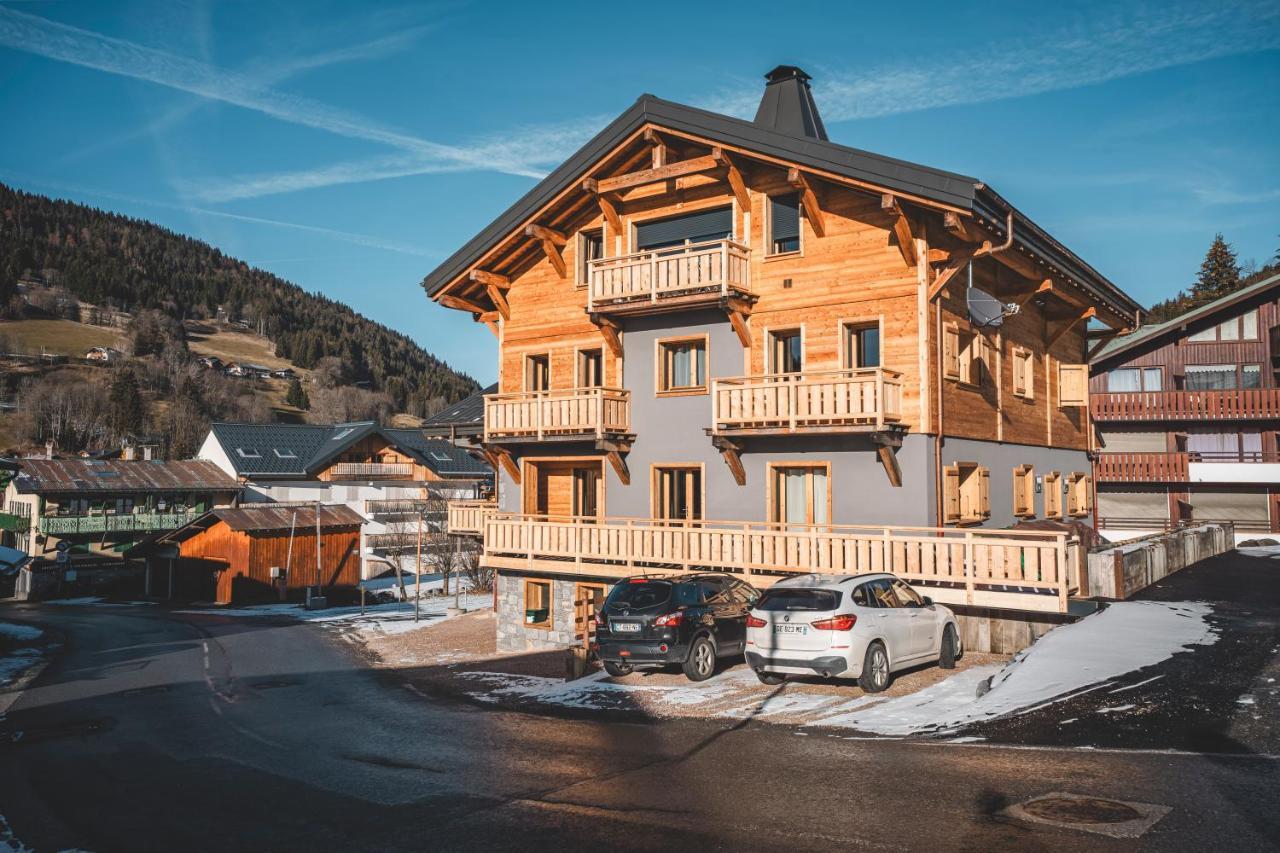 Chalet Charming B And B Les Gets Bagian luar foto
