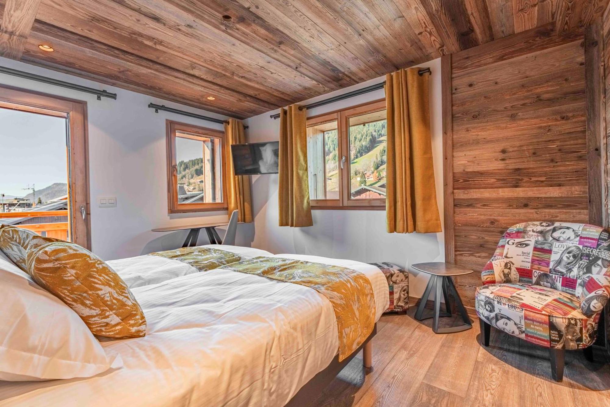 Chalet Charming B And B Les Gets Bagian luar foto