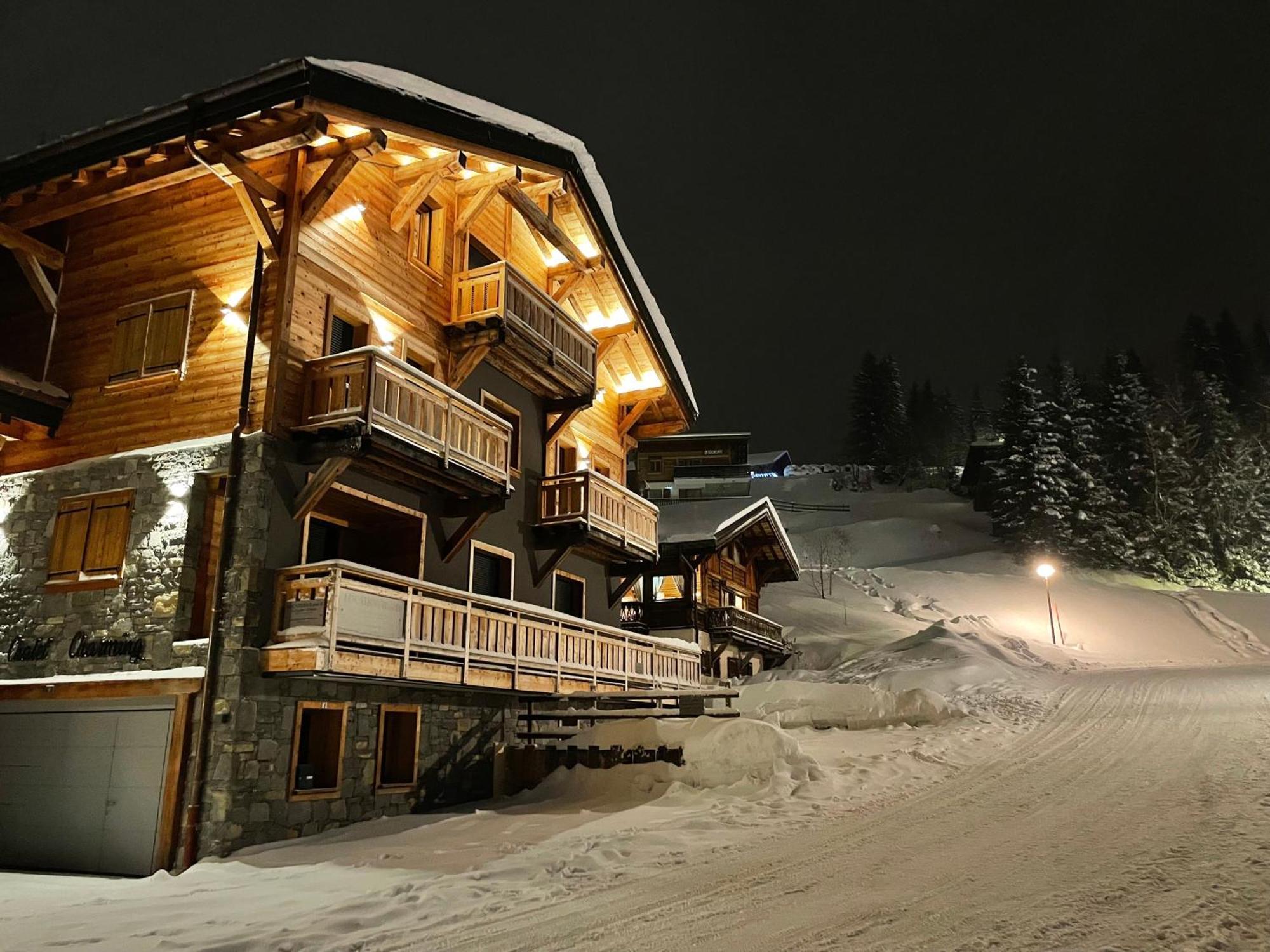 Chalet Charming B And B Les Gets Bagian luar foto
